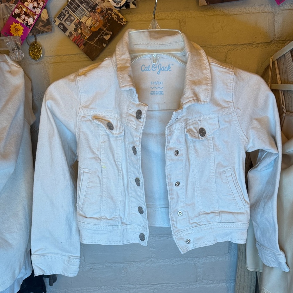 Cat & Jack Light white Jean Jacket